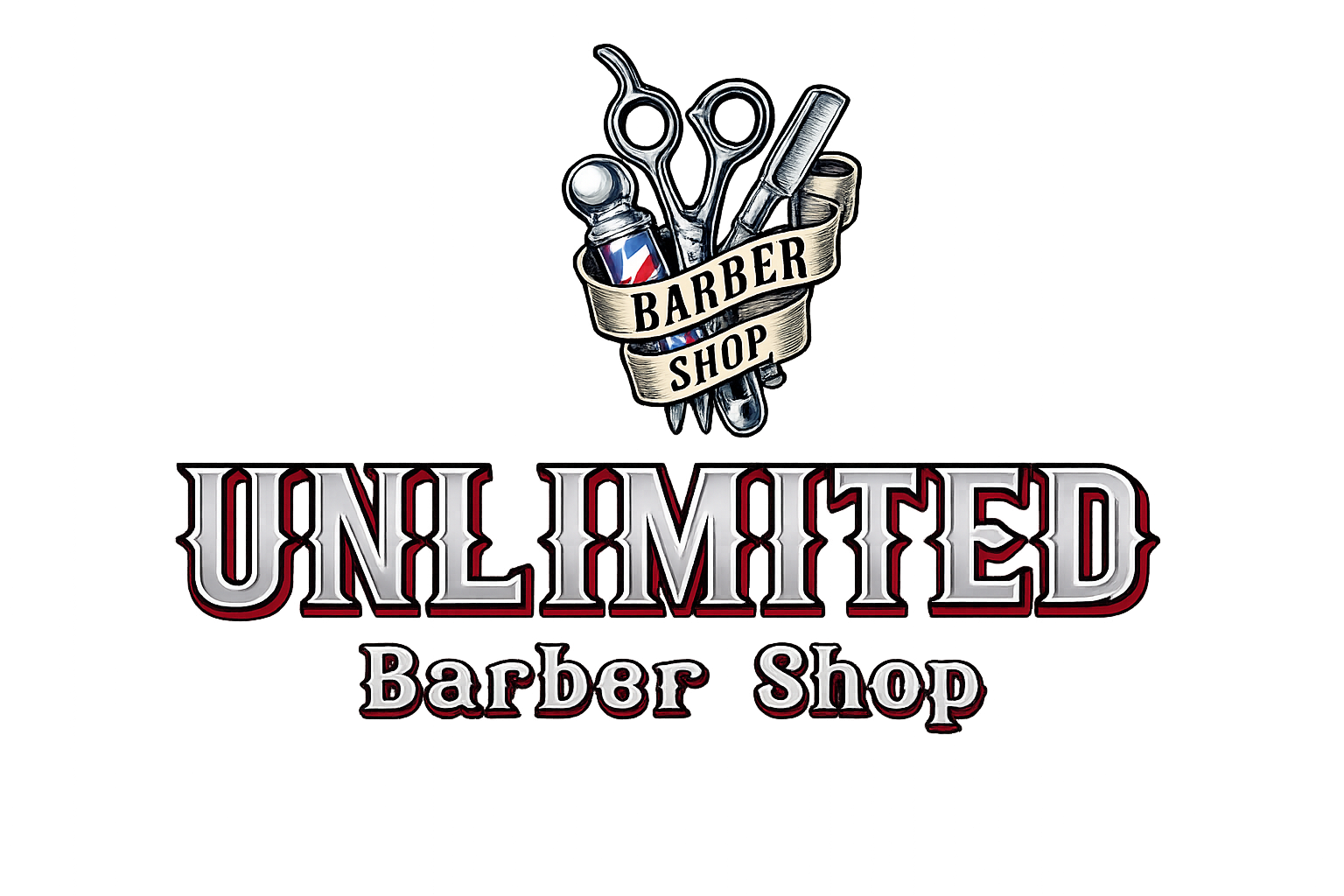 Unlimited Barbershop and Salon logo